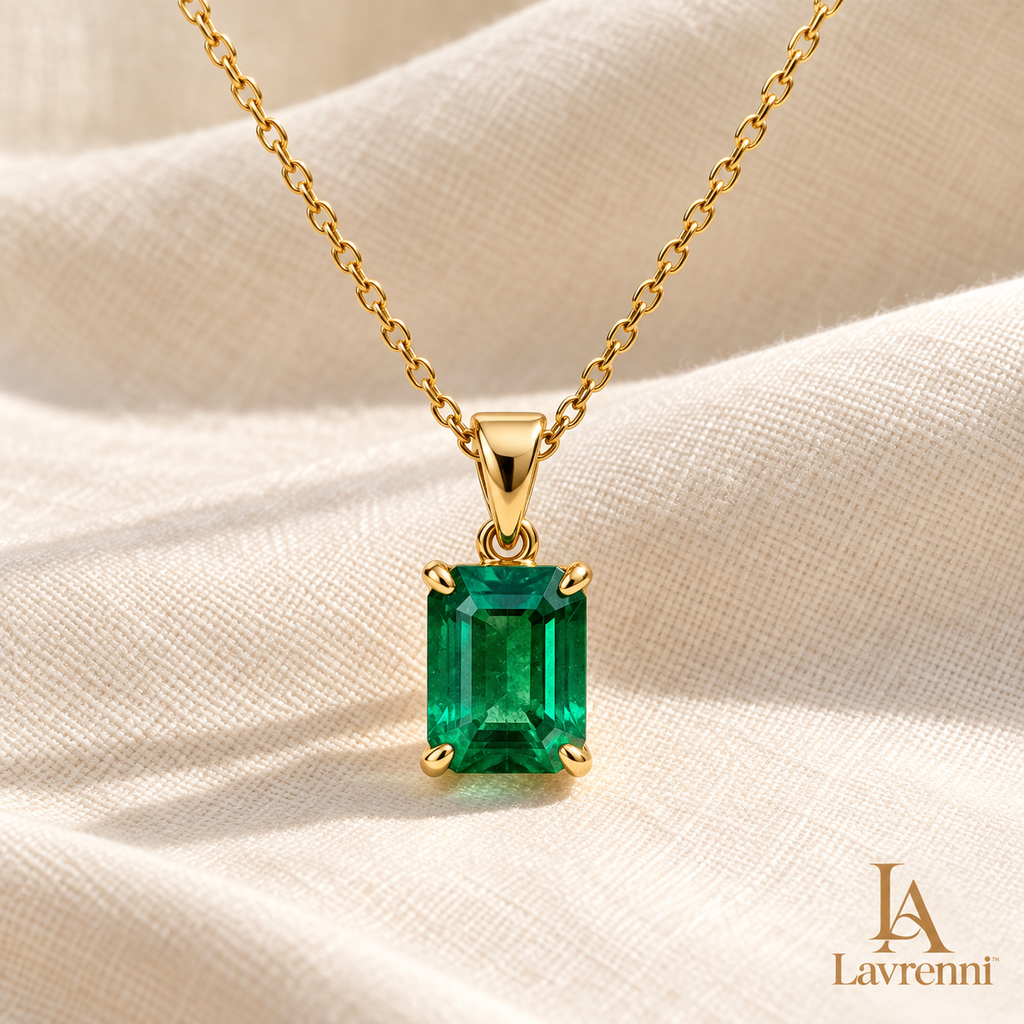 Lavrenni™ Round Solitaire Pendant Necklace