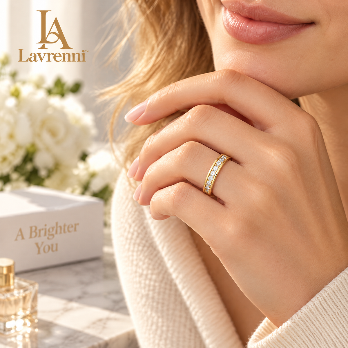 Lavrenni™ Crystal-Accent Band Ring