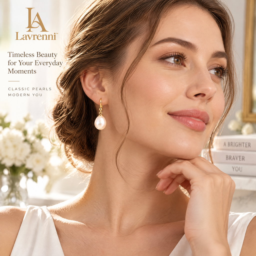 Lavrenni™ Pearl Drop Earrings