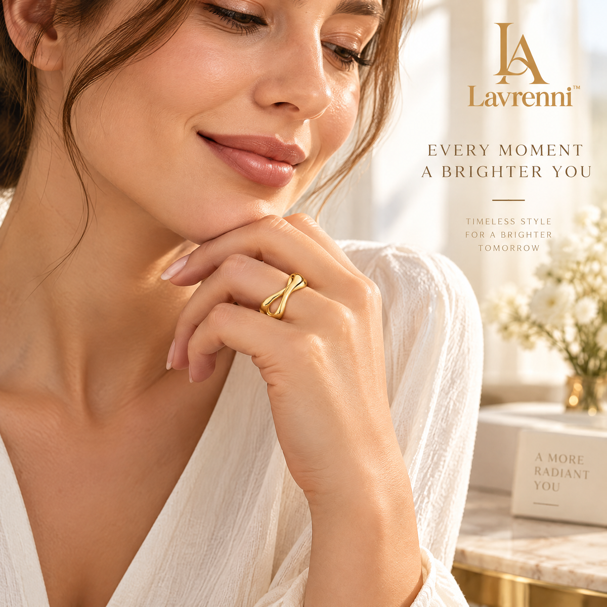 Lavrenni™ Sculpted Crossover Ring