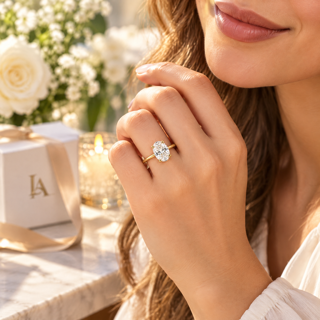 Lavrenni™ Oval Solitaire Ring