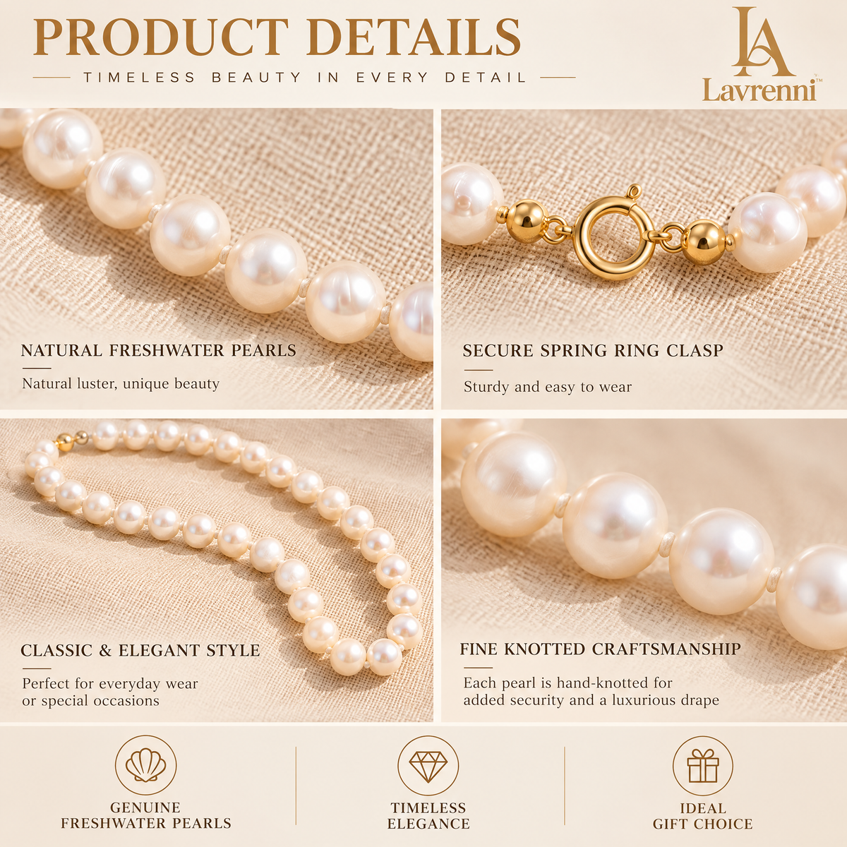 Lavrenni™ Five-Stone Station Necklace