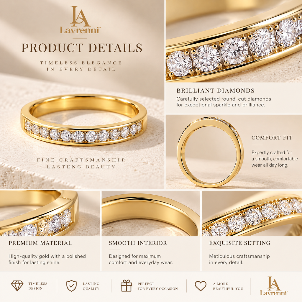 Lavrenni™ Crystal-Accent Band Ring