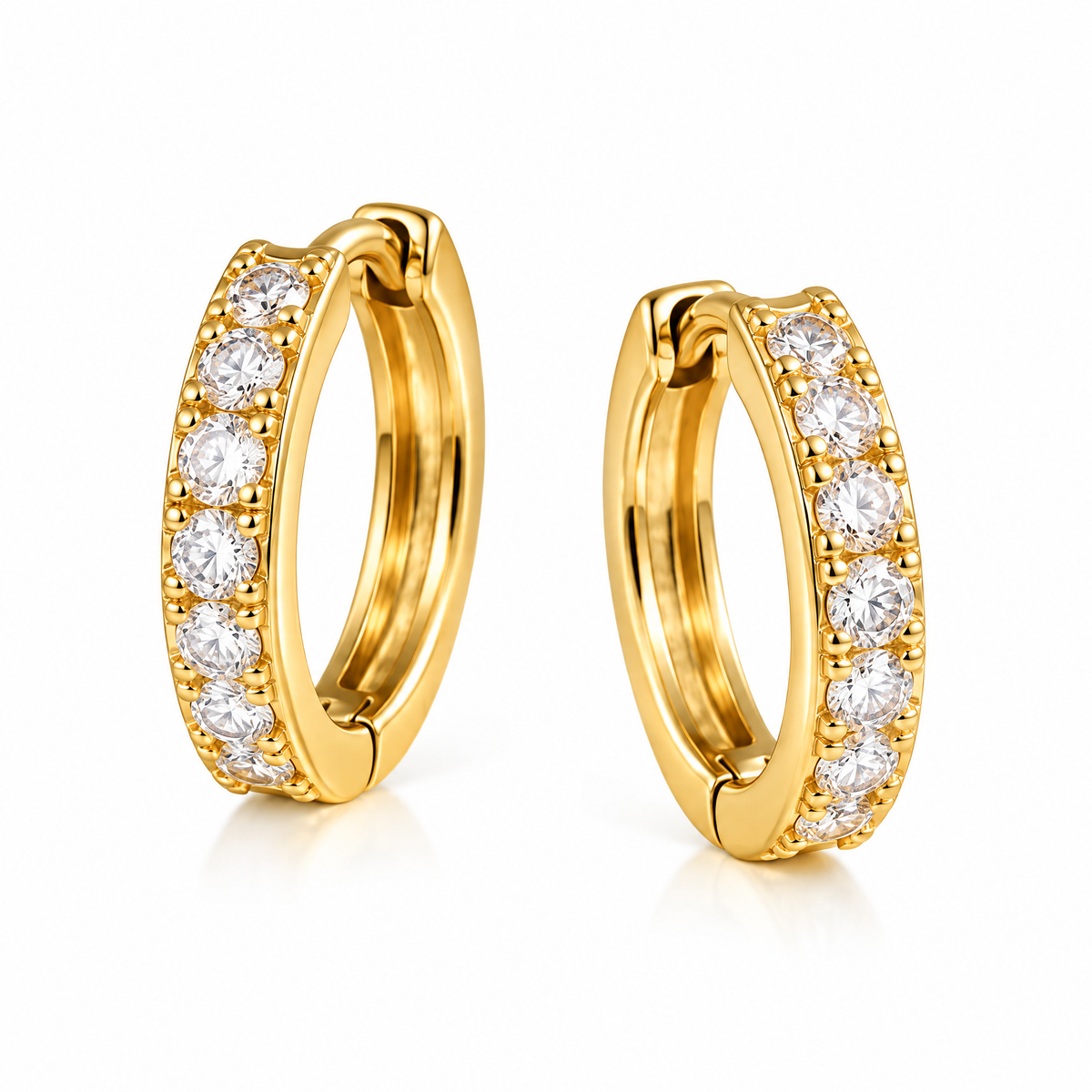 Lavrenni™ Pavé Huggie Hoop Earrings