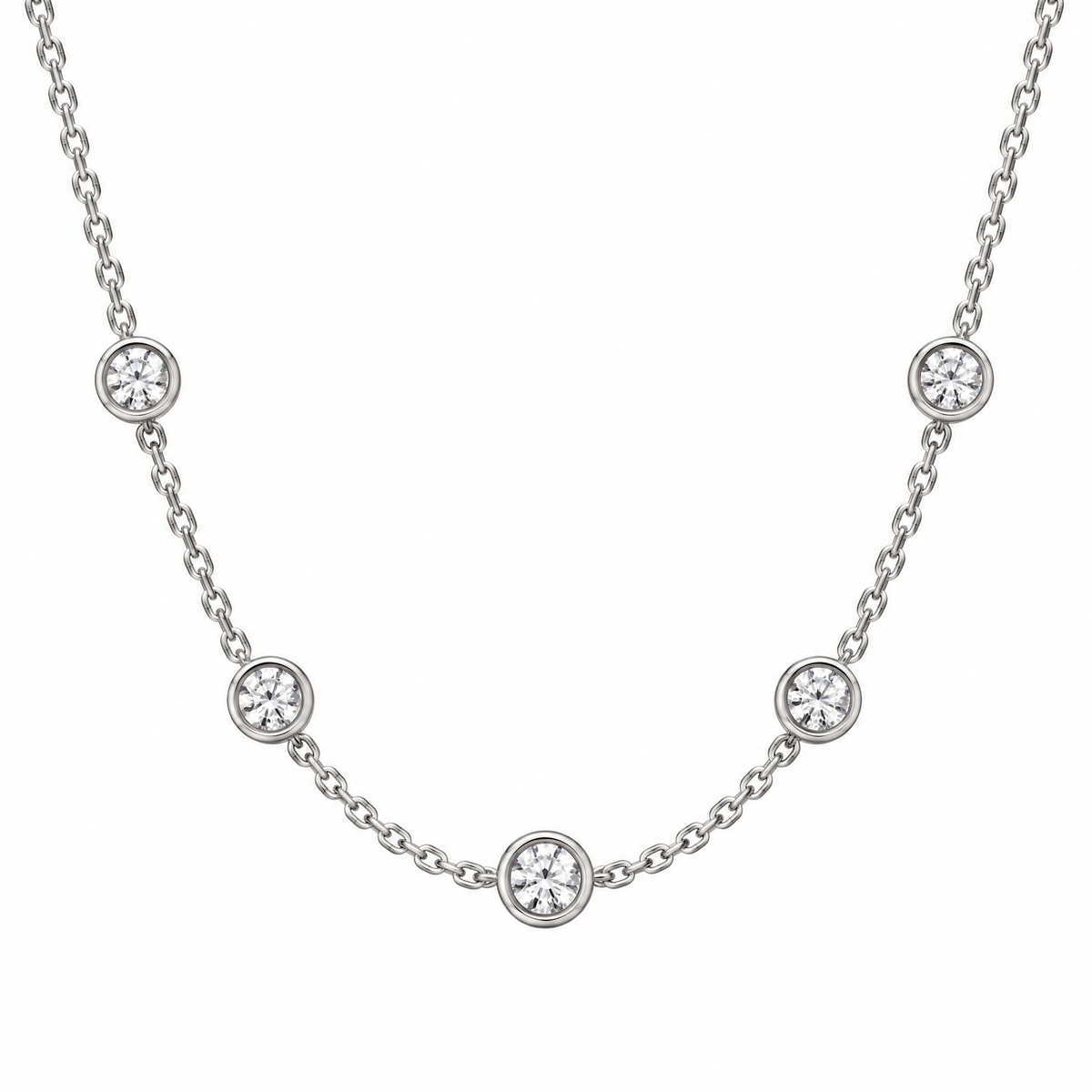 Lavrenni™ Emerald-Cut Green Pendant Necklace