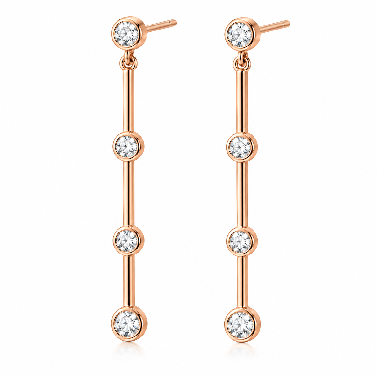 Lavrenni™ Linear Stone Drop Earrings